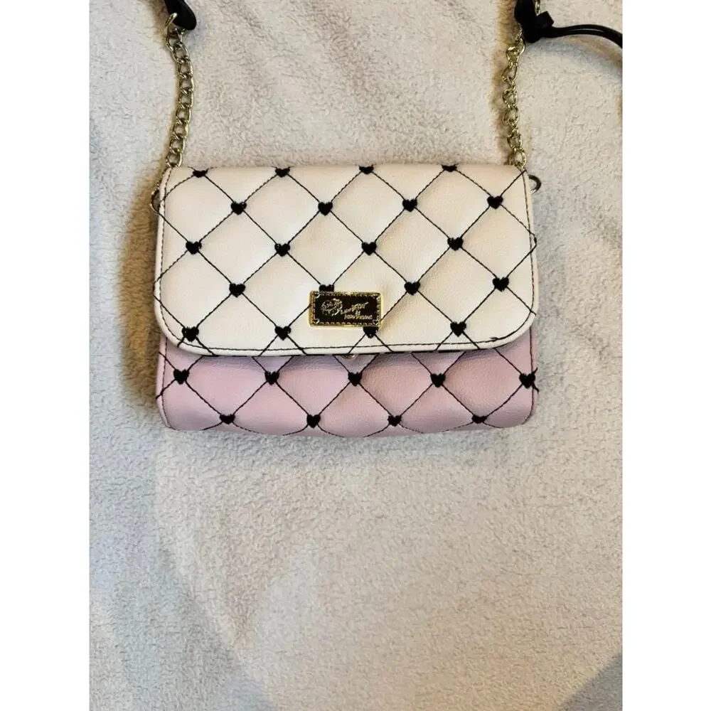 Luv Betsey by Betsey Johnson Quilted Crossbody Bag with Detachable Coin Pouch
